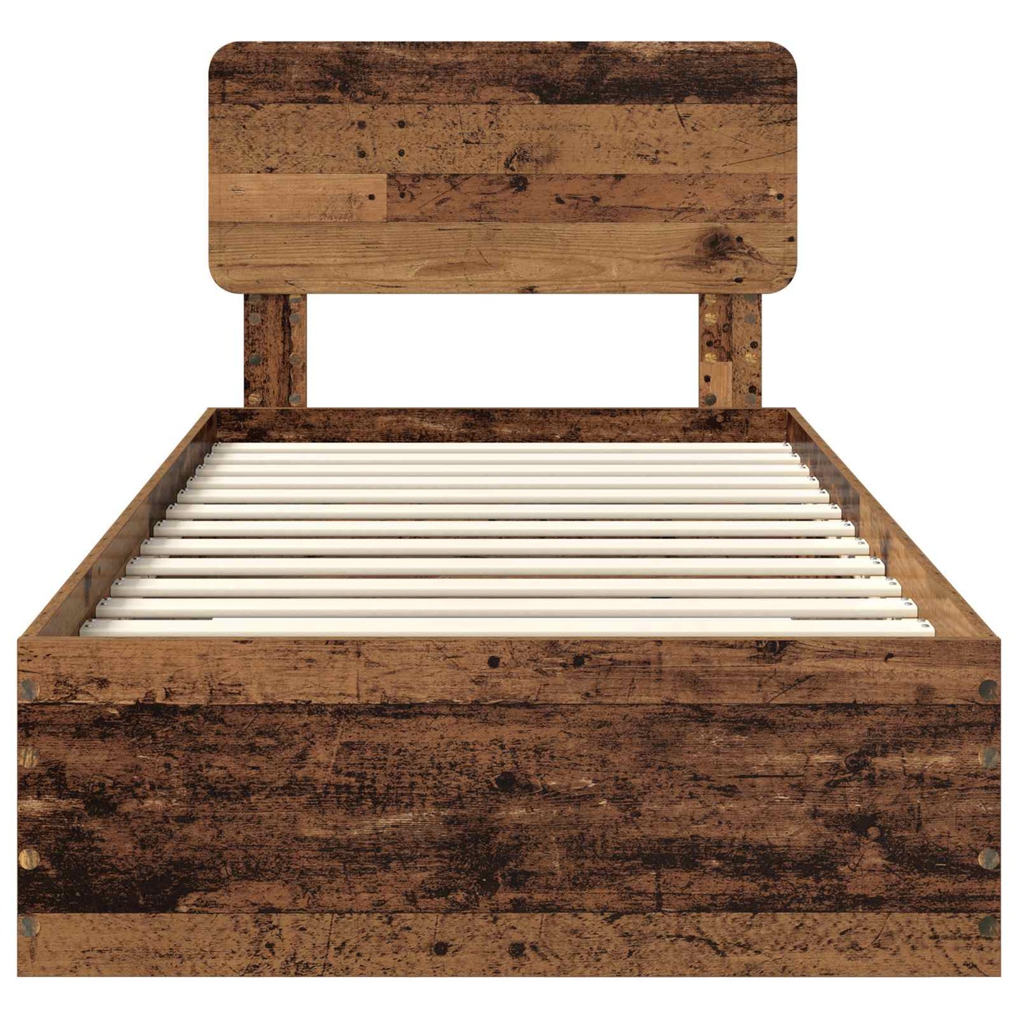 Struttura del letto Legno vecchio 90 x 190 cm Legno multistrato | homemem39