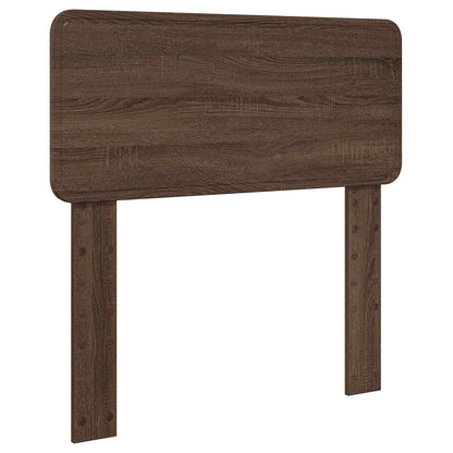 Struttura del letto con testiera Rovere Marrone 75 x 190 cm | homemem39