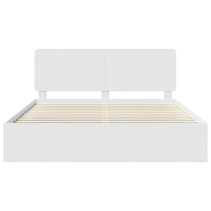 Struttura del letto Bianco 200 x 200 cm Pino massello | homemem39