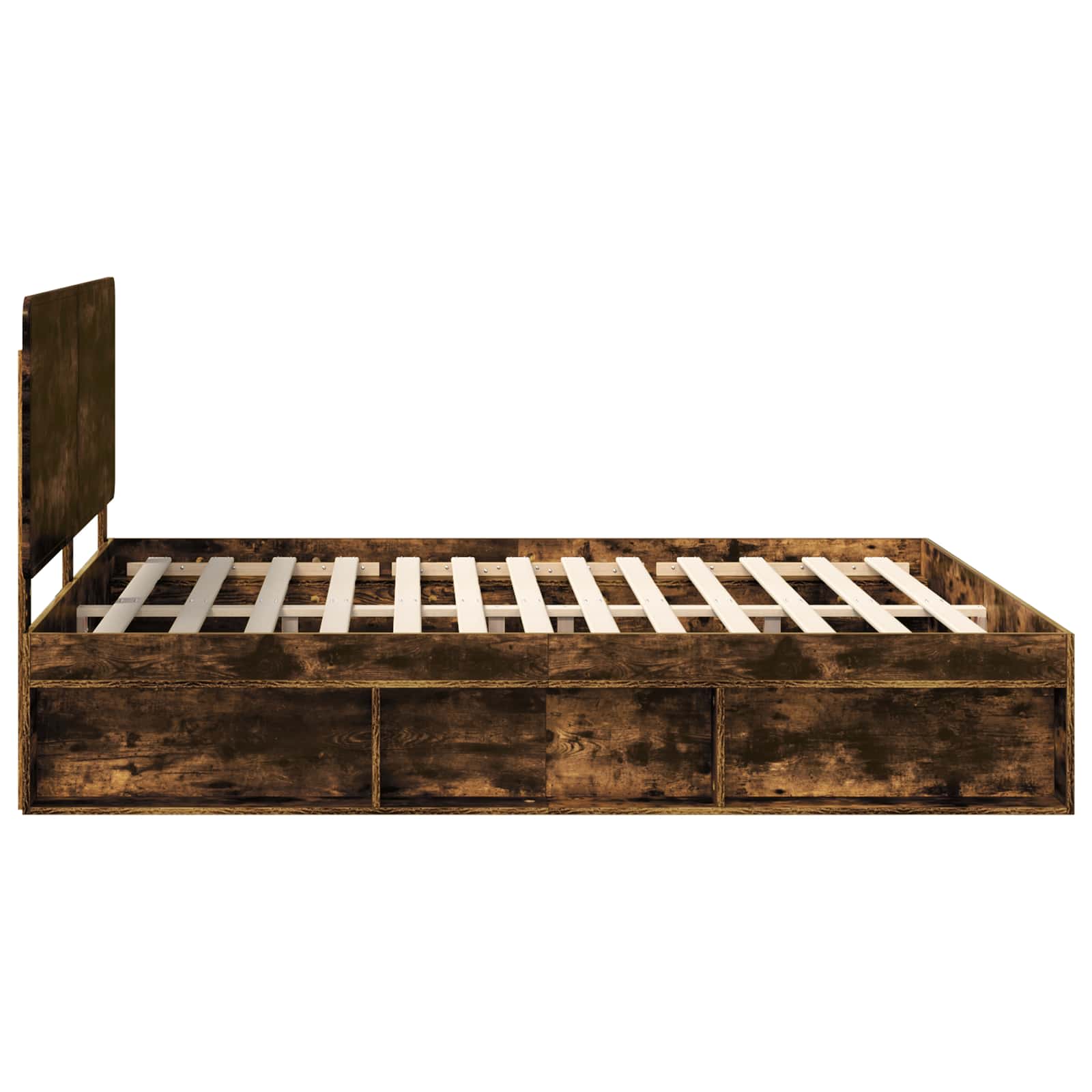 Struttura del letto Rovere fumé 180 x 200 cm Pino massello | homemem39