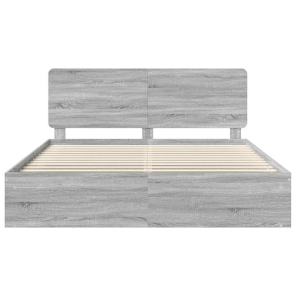 Struttura del letto Grigio Sonoma 180 x 200 cm Pino massello | homemem39