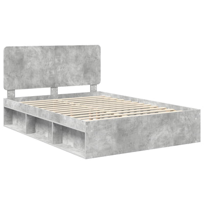 Struttura del letto Calcestruzzo 160 x 200 cm Pino massello | homemem39