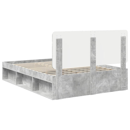 Struttura del letto Calcestruzzo 160 x 200 cm Pino massello | homemem39