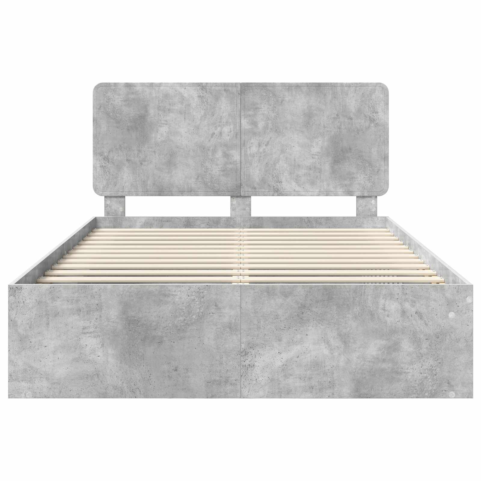 Struttura del letto Calcestruzzo 160 x 200 cm Pino massello | homemem39