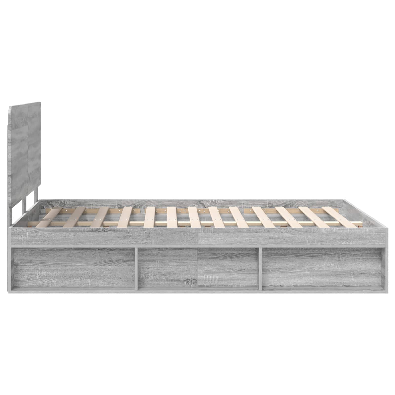 Struttura del letto Grigio Sonoma 160 x 200 cm Pino massello | homemem39
