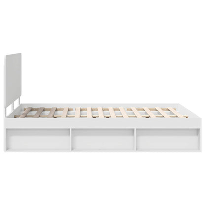 Struttura del letto Bianco 150 x 200 cm Pino massello | homemem39