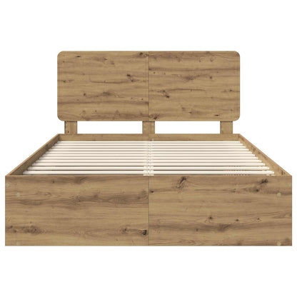 Struttura del letto Rovere Artigianale 150 x 200 cm | homemem39