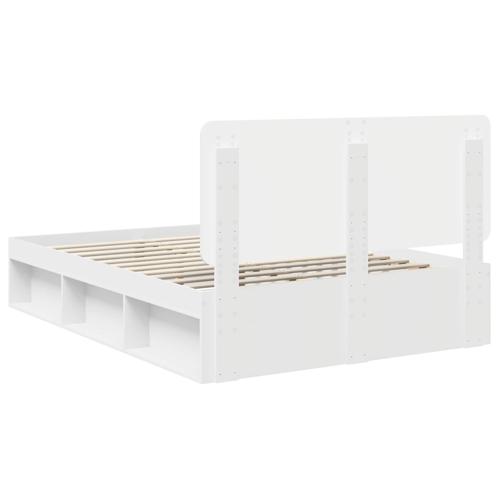 Struttura del letto Bianco 140 x 200 cm Pino massello | homemem39