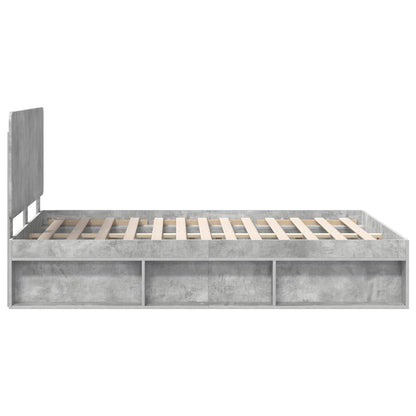 Struttura del letto Calcestruzzo 140 x 200 cm Pino massello | homemem39