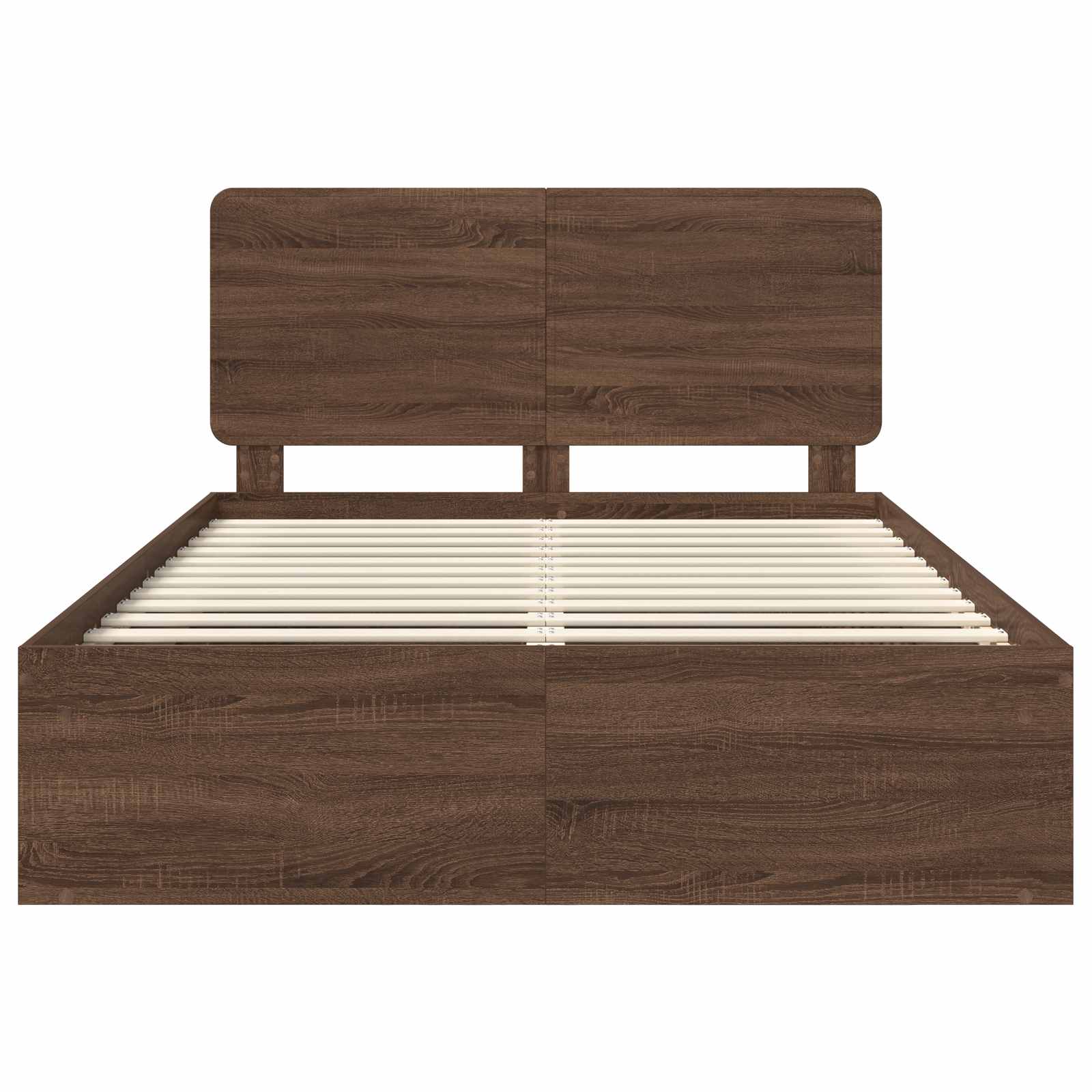 Struttura del letto Rovere Marrone 140 x 200 cm Pino massello | homemem39