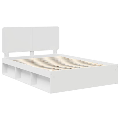 Struttura del letto Bianco 140 x 190 cm Pino massello | homemem39