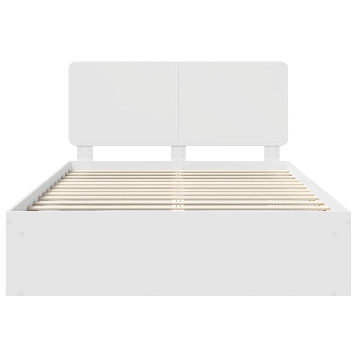 Struttura del letto Bianco 140 x 190 cm Pino massello | homemem39