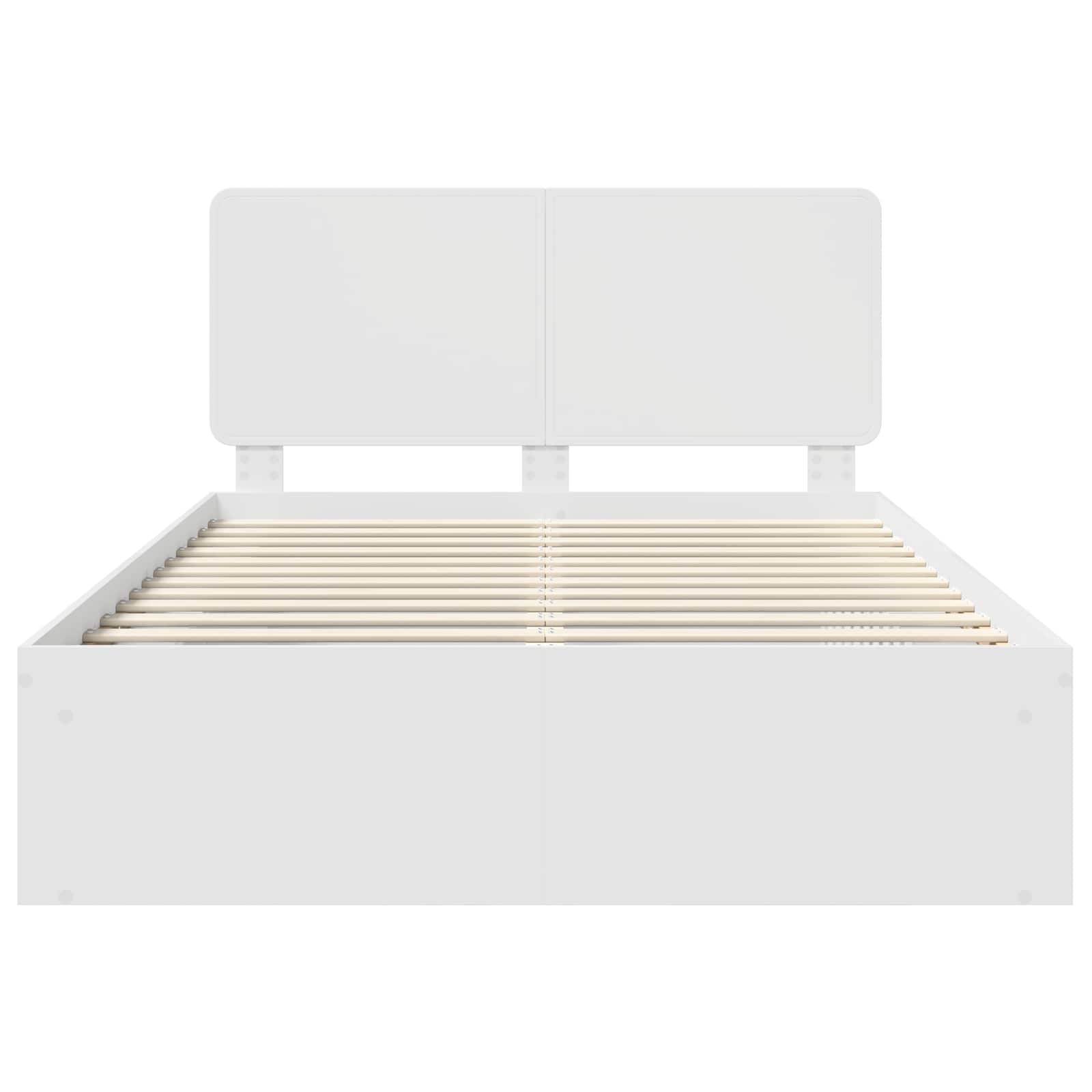 Struttura del letto Bianco 140 x 190 cm Pino massello | homemem39