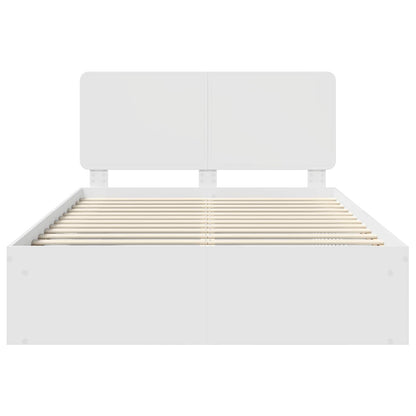 Struttura del letto Bianco 140 x 190 cm Pino massello | homemem39