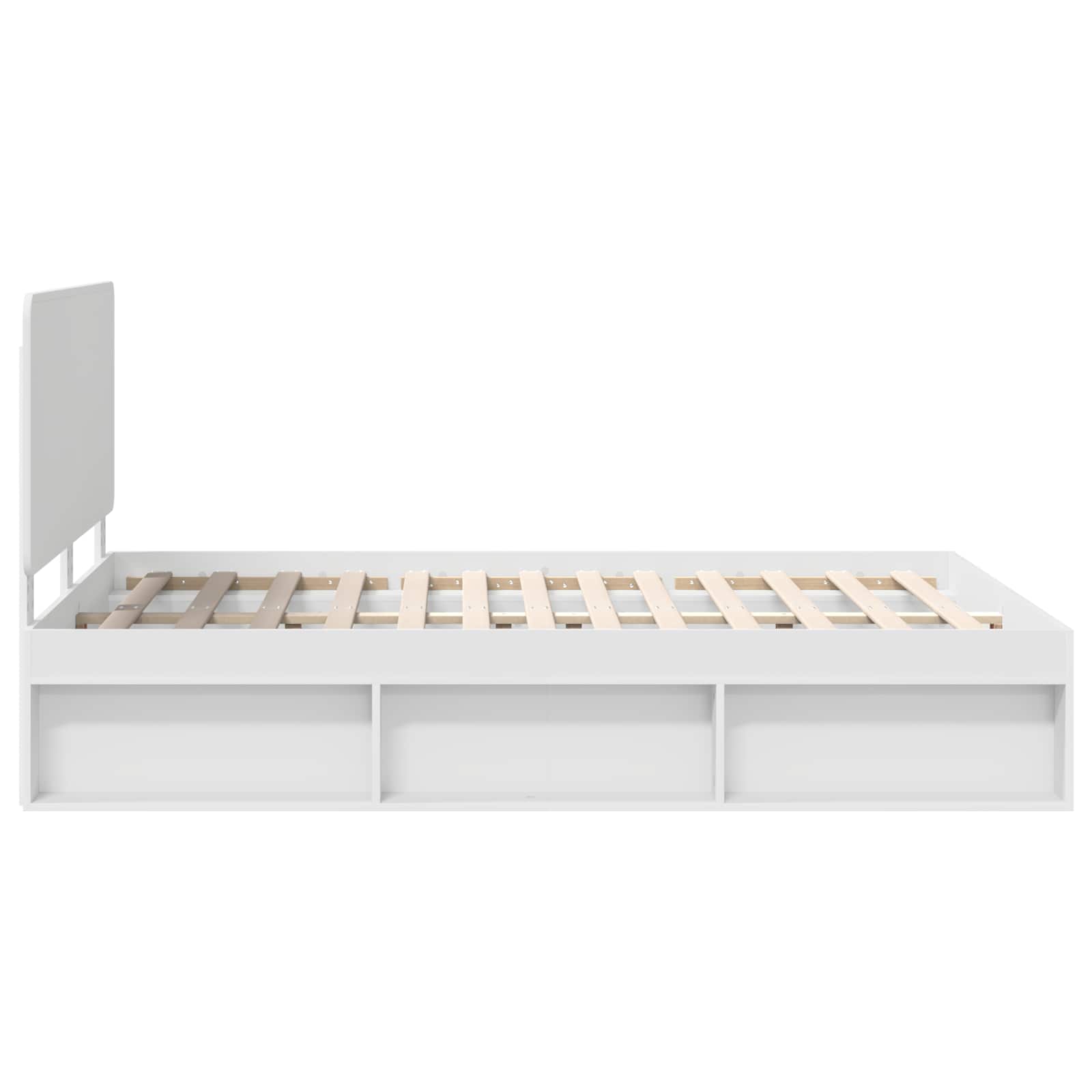 Struttura del letto Bianco 140 x 190 cm Pino massello | homemem39