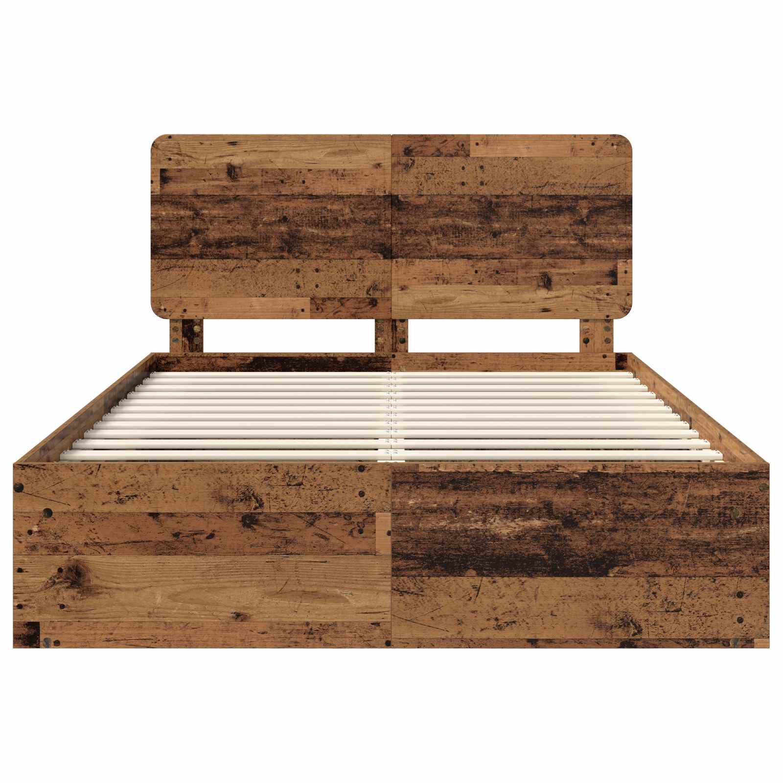 Struttura del letto Legno vecchio 140 x 190 cm Pino massello | homemem39