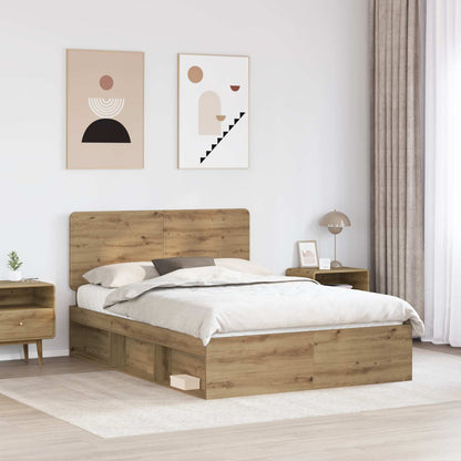 Struttura del letto Rovere Artigianale 140 x 190 cm | homemem39