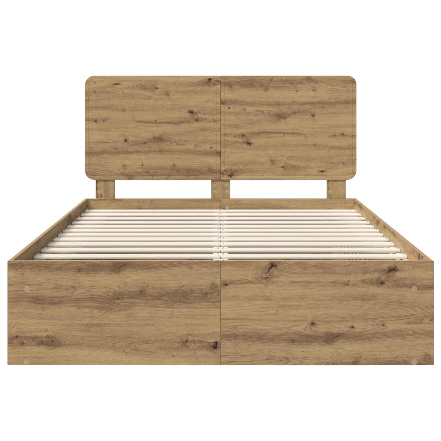 Struttura del letto Rovere Artigianale 140 x 190 cm | homemem39