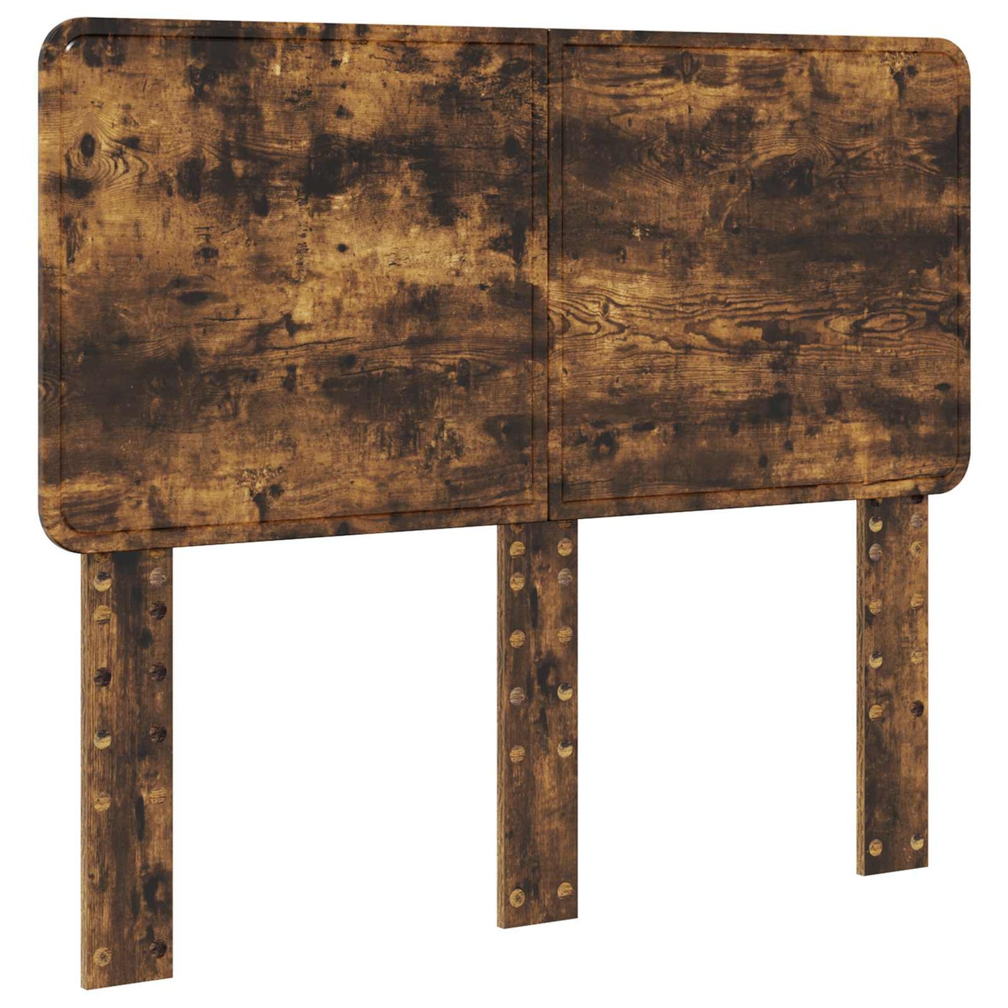 Struttura del letto Rovere fumé 135 x 190 cm Pino massello