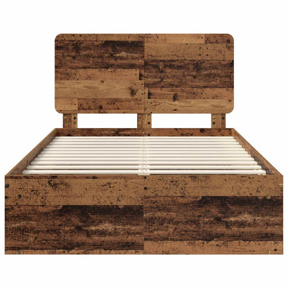 Struttura del letto Legno vecchio 135 x 190 cm Pino massello | homemem39
