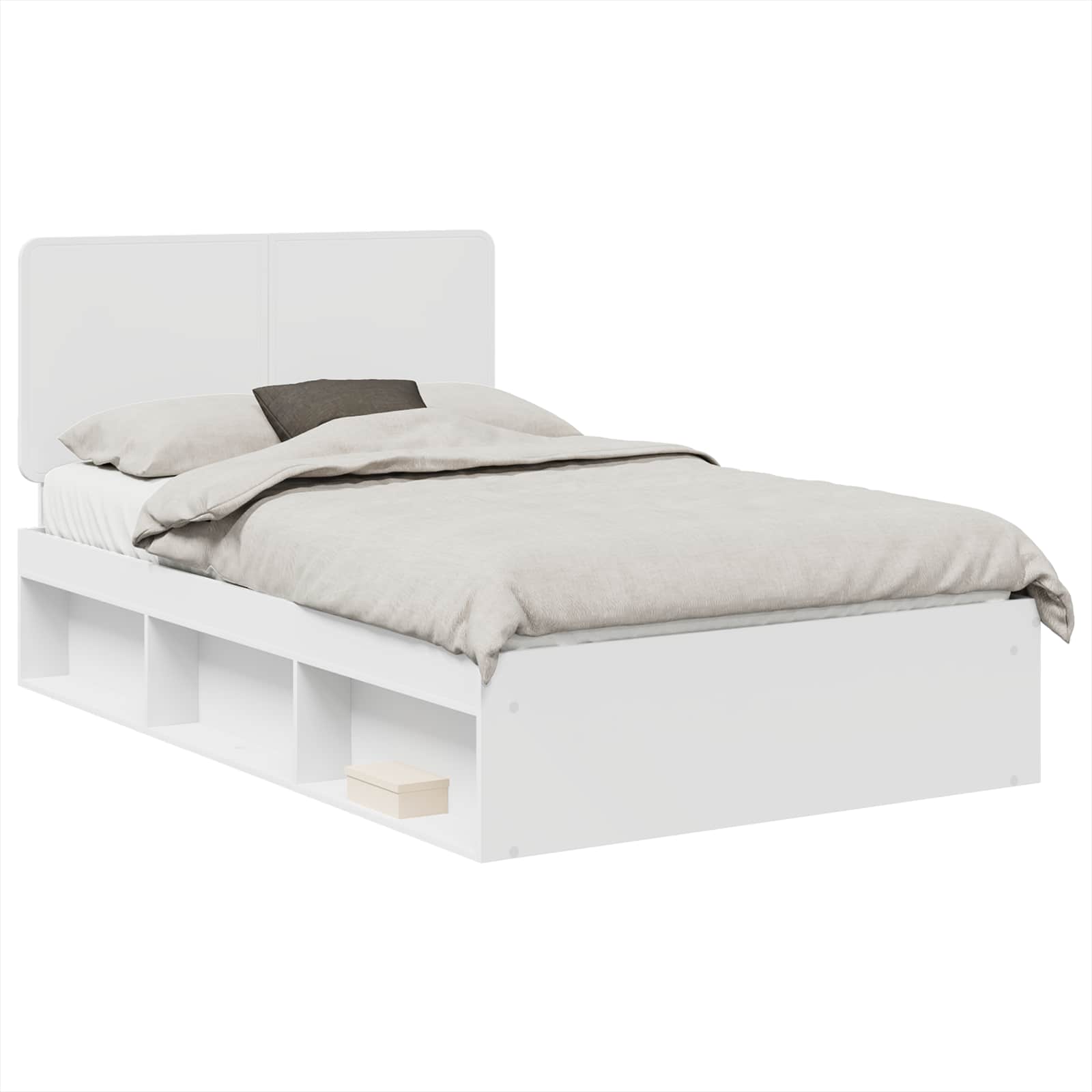 Struttura del letto Bianco 120 x 200 cm Pino massello | homemem39