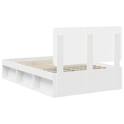 Struttura del letto Bianco 120 x 200 cm Pino massello | homemem39