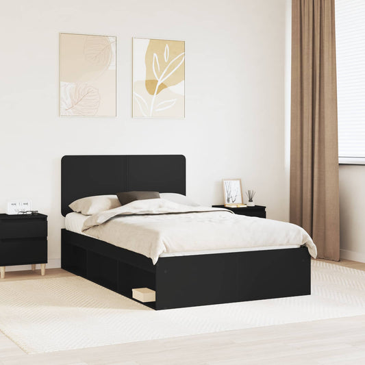 Struttura del letto Nero 120 x 200 cm Pino massello | homemem39