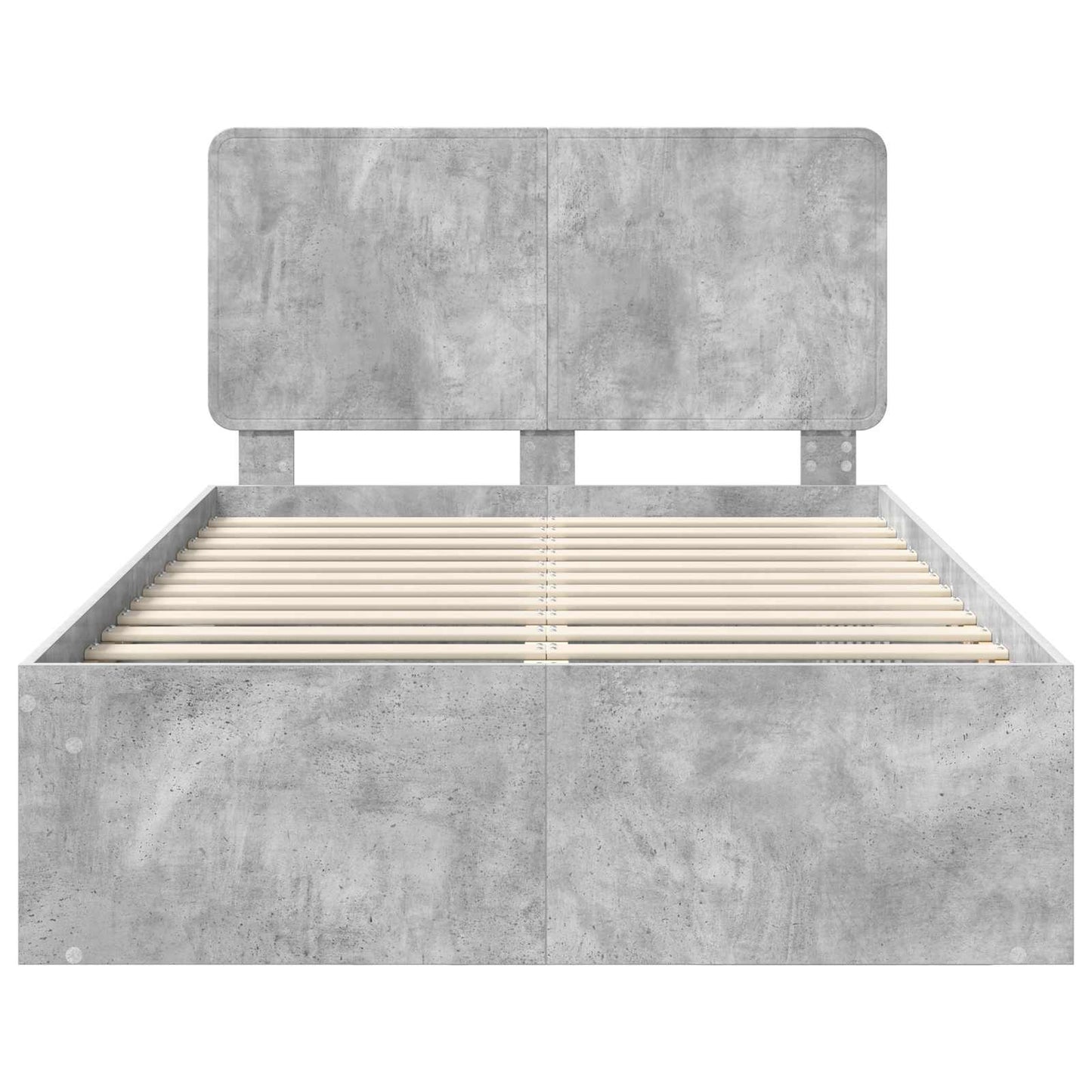 Struttura del letto Calcestruzzo 120 x 200 cm Pino massello | homemem39