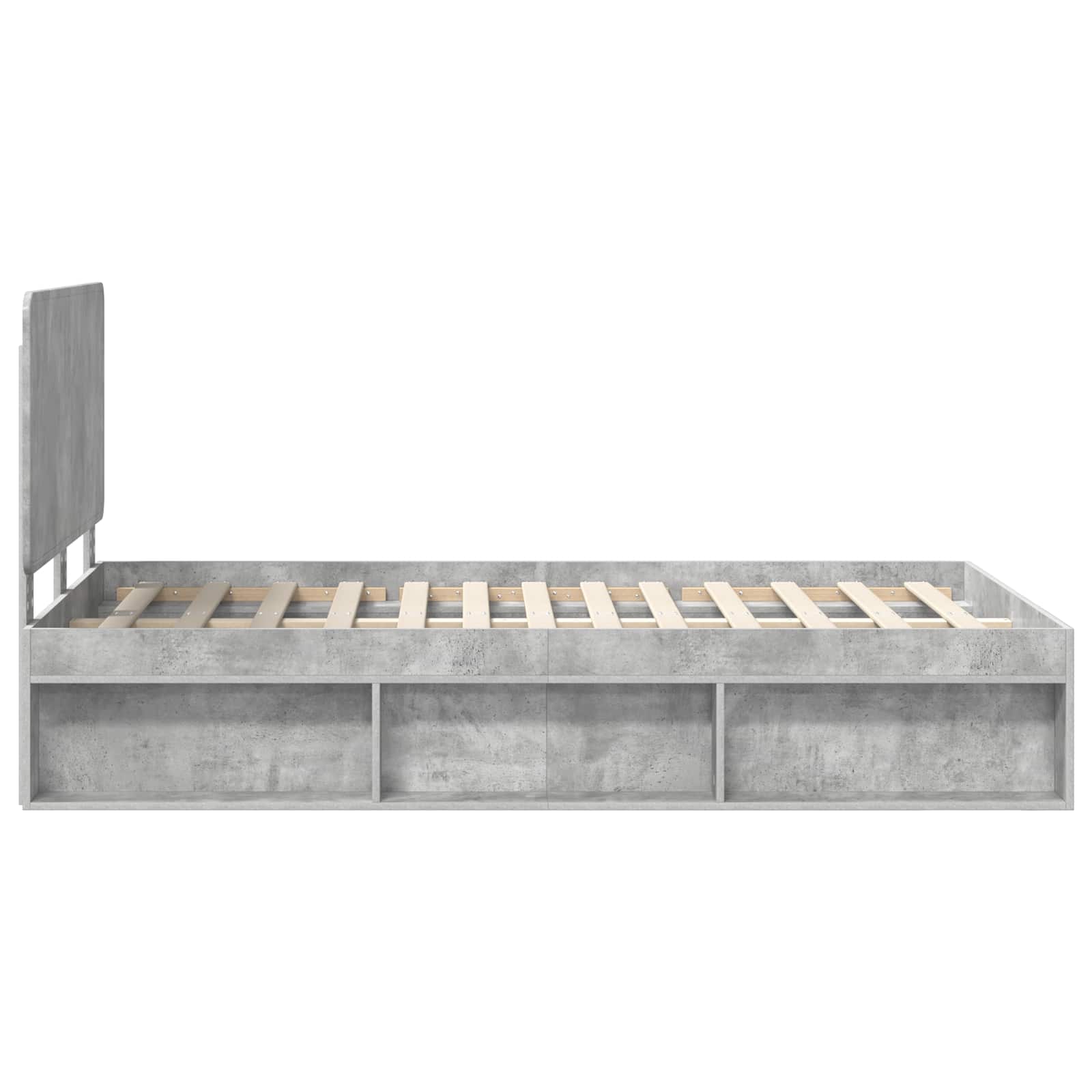 Struttura del letto Calcestruzzo 120 x 200 cm Pino massello | homemem39