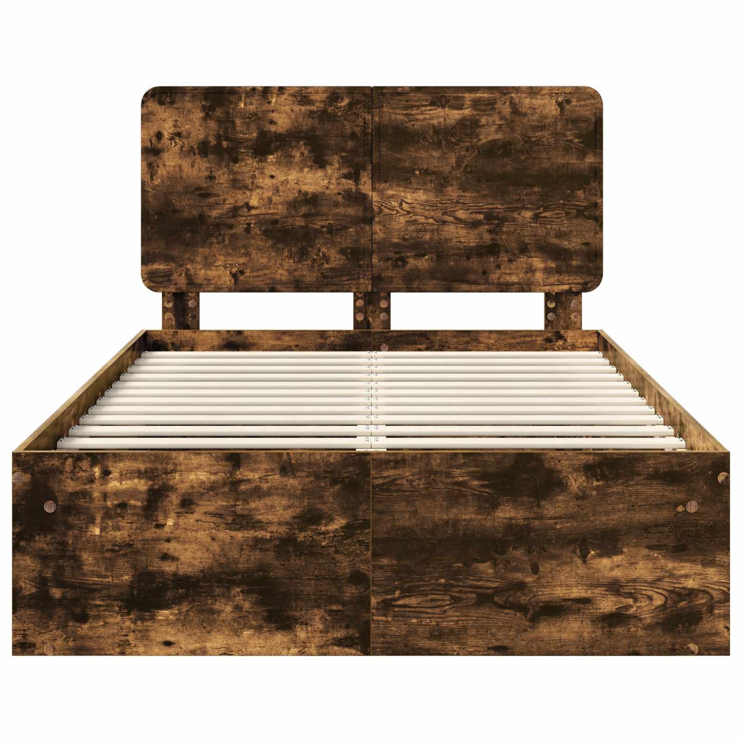 Struttura del letto Rovere fumé 120 x 200 cm Pino massello | homemem39
