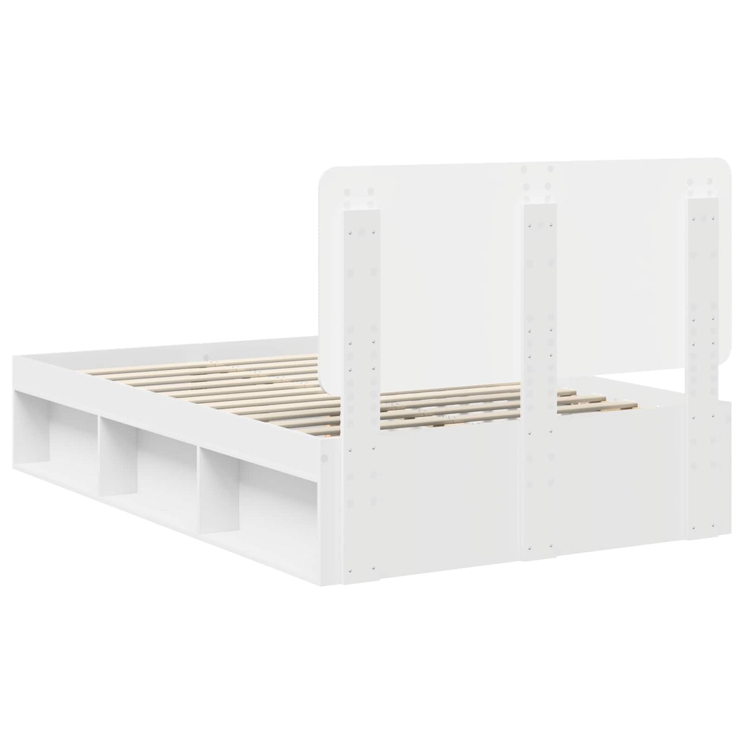 Struttura del letto Bianco 120 x 190 cm Pino massello | homemem39