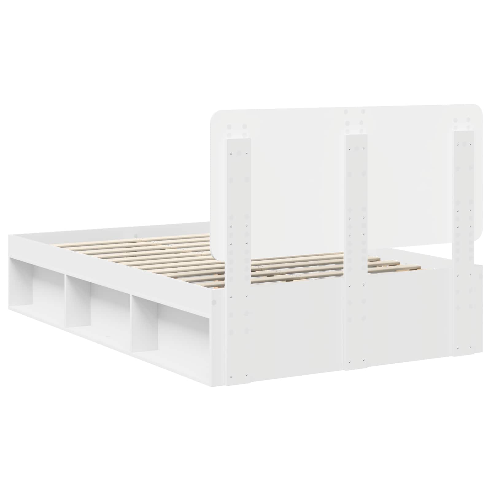 Struttura del letto Bianco 120 x 190 cm Pino massello | homemem39