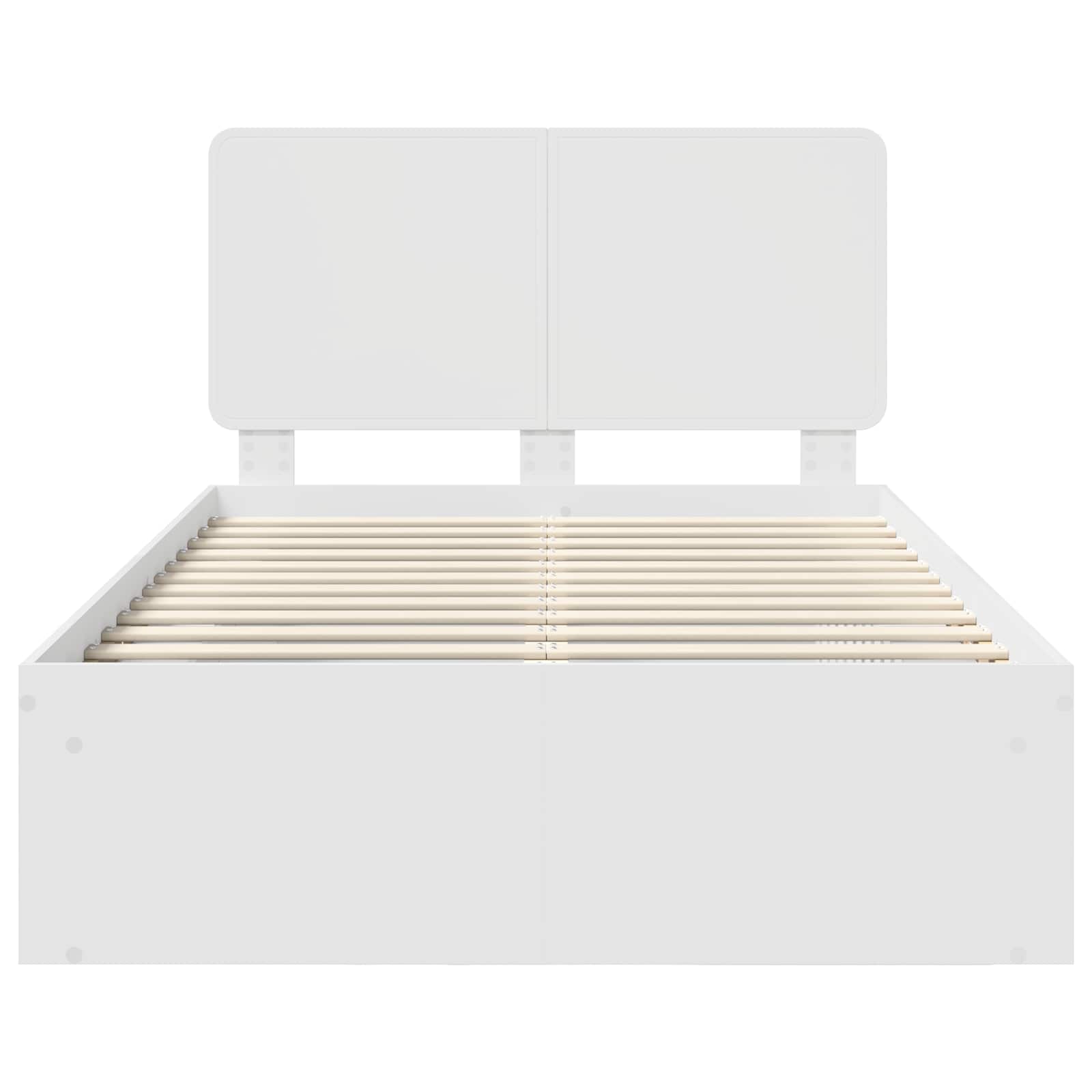Struttura del letto Bianco 120 x 190 cm Pino massello | homemem39