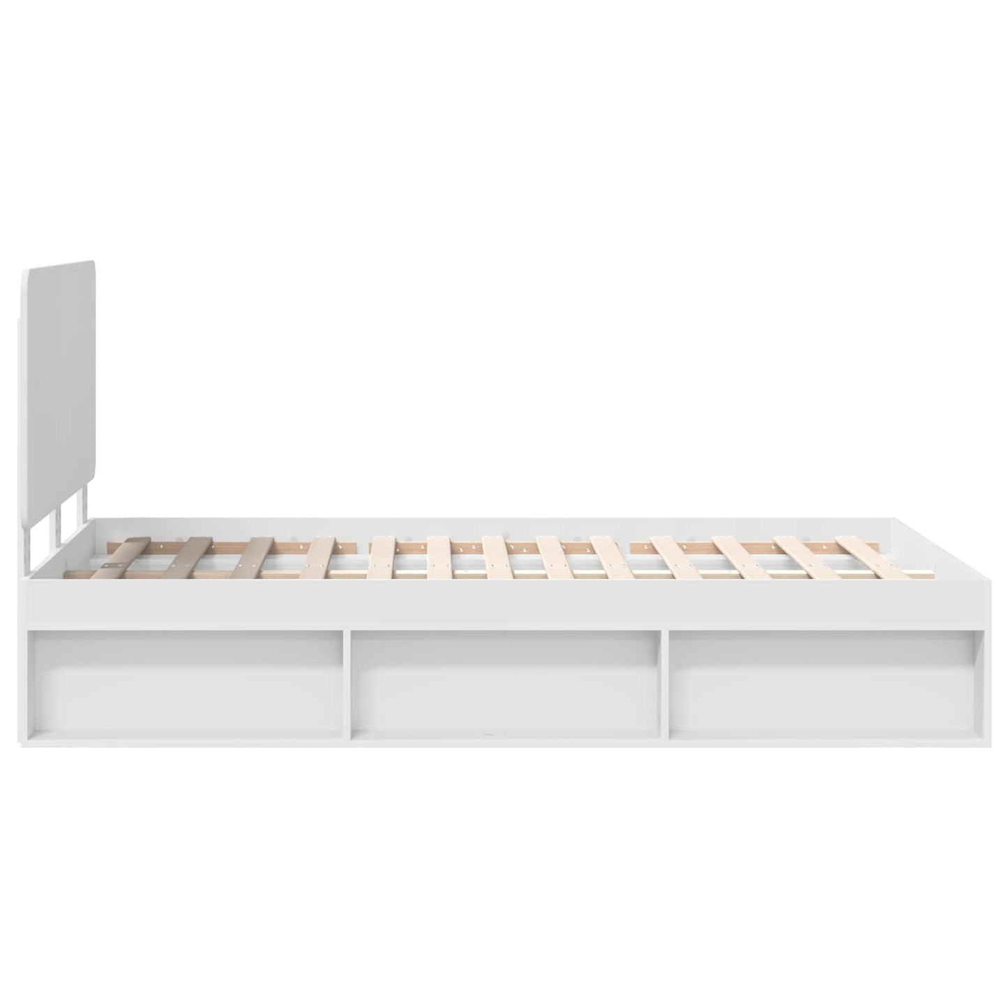 Struttura del letto Bianco 120 x 190 cm Pino massello | homemem39