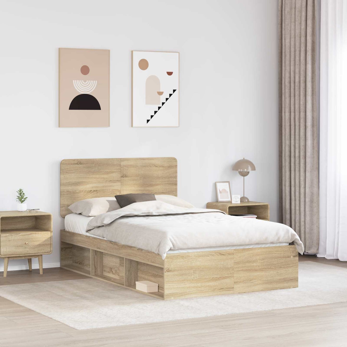 Struttura del letto Sonoma 120 x 190 cm Pino massello | homemem39