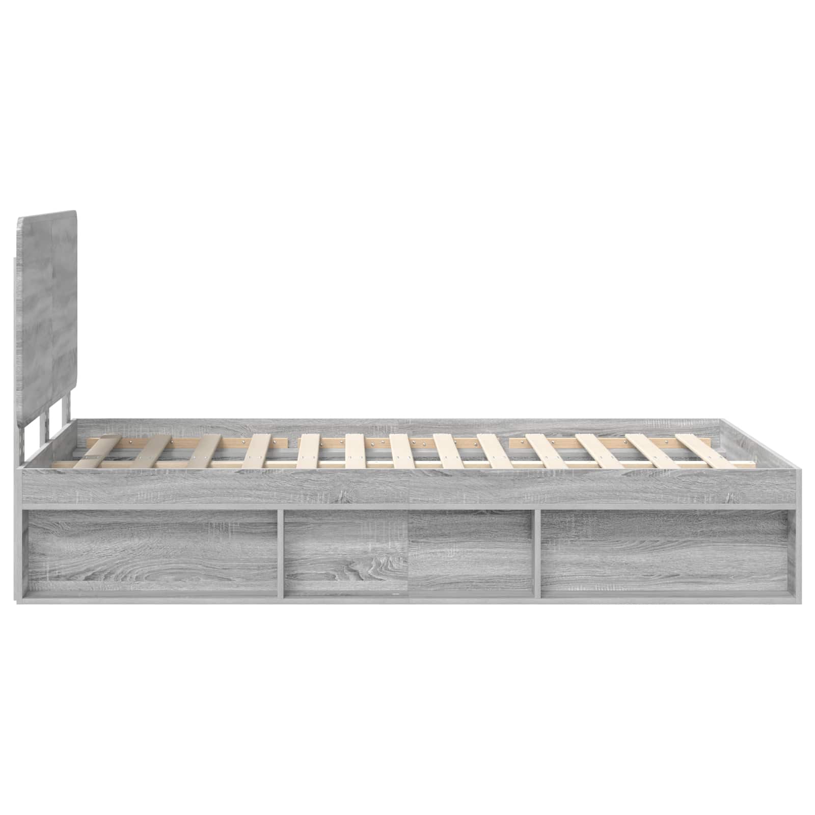 Struttura del letto Grigio Sonoma 120 x 190 cm Pino massello | homemem39