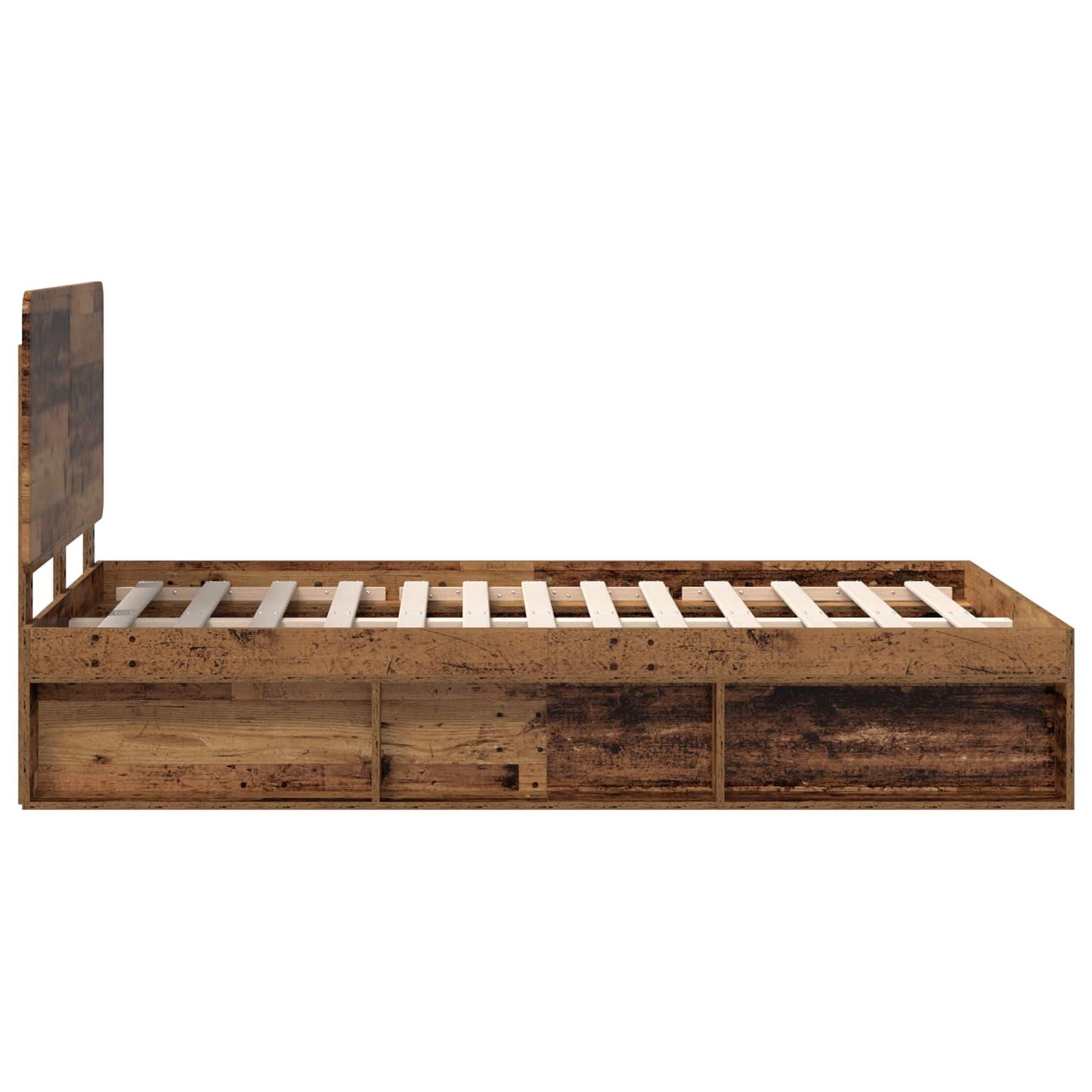Struttura del letto Legno vecchio 120 x 190 cm Pino massello | homemem39