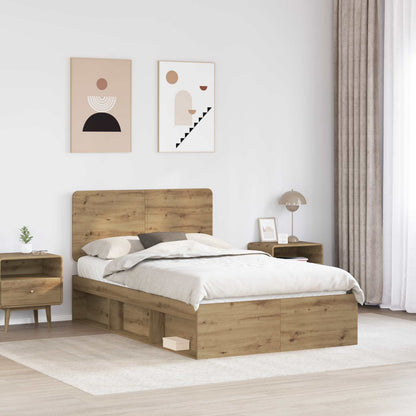 Struttura del letto Rovere Artigianale 120 x 190 cm | homemem39
