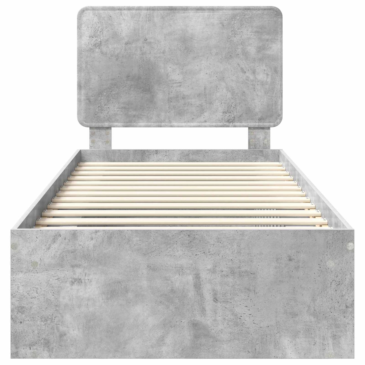 Struttura del letto Grigio Concretè 100 x 200 cm Pino massello | homemem39