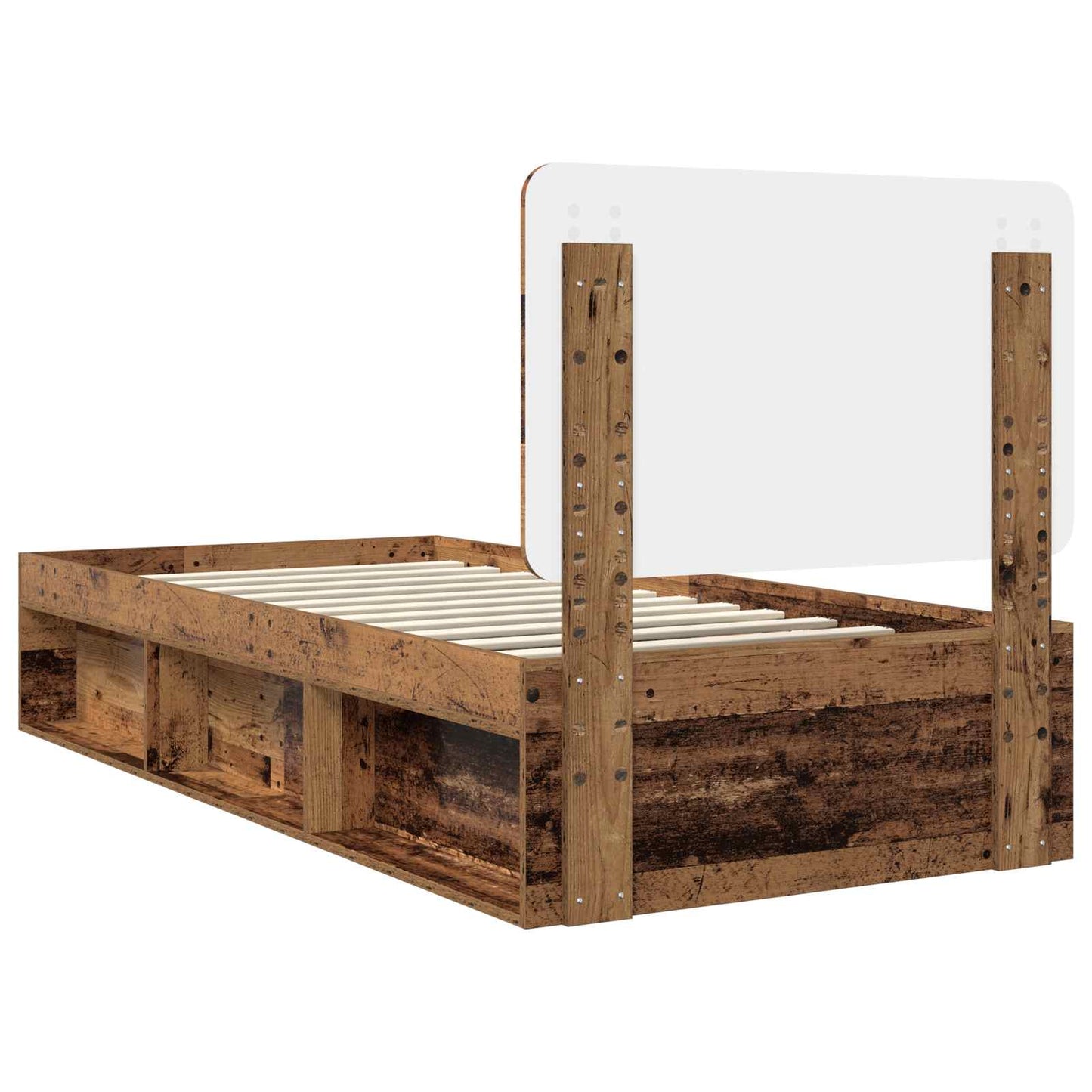 Struttura del letto Legno vecchio 100 x 200 cm Pino massello | homemem39
