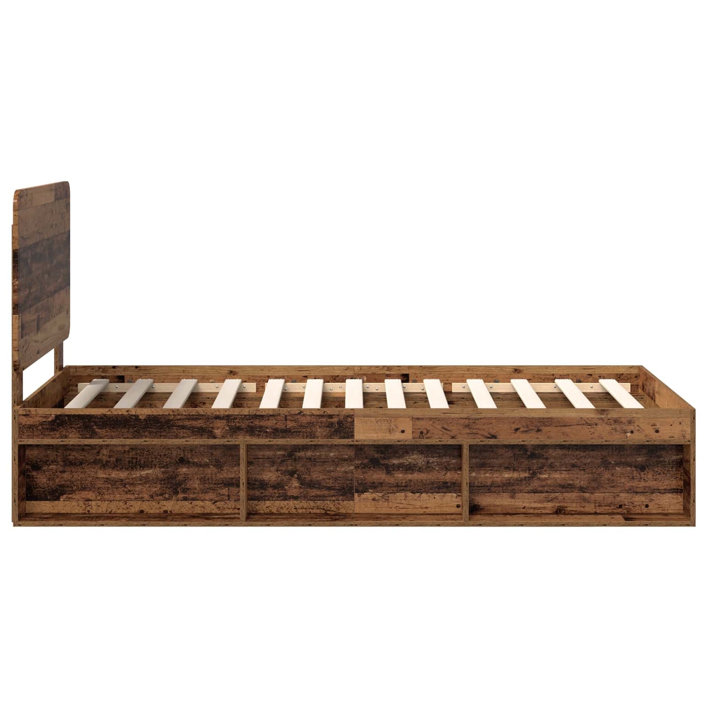 Struttura del letto Legno vecchio 100 x 200 cm Pino massello | homemem39