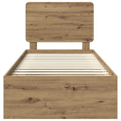 Struttura del letto Rovere Artigianale 100 x 200 cm | homemem39