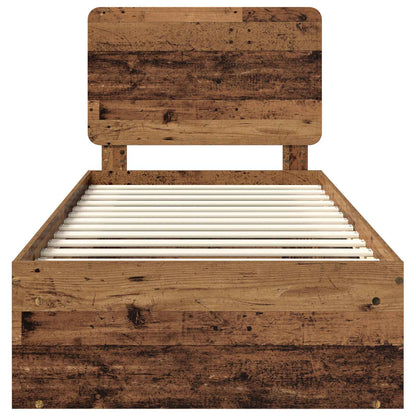 Struttura del letto Legno vecchio 90 x 200 cm Pino massello | homemem39
