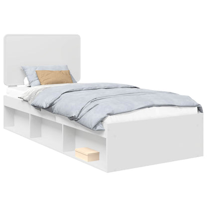 Struttura del letto Bianco 90 x 190 cm Pino massello | homemem39