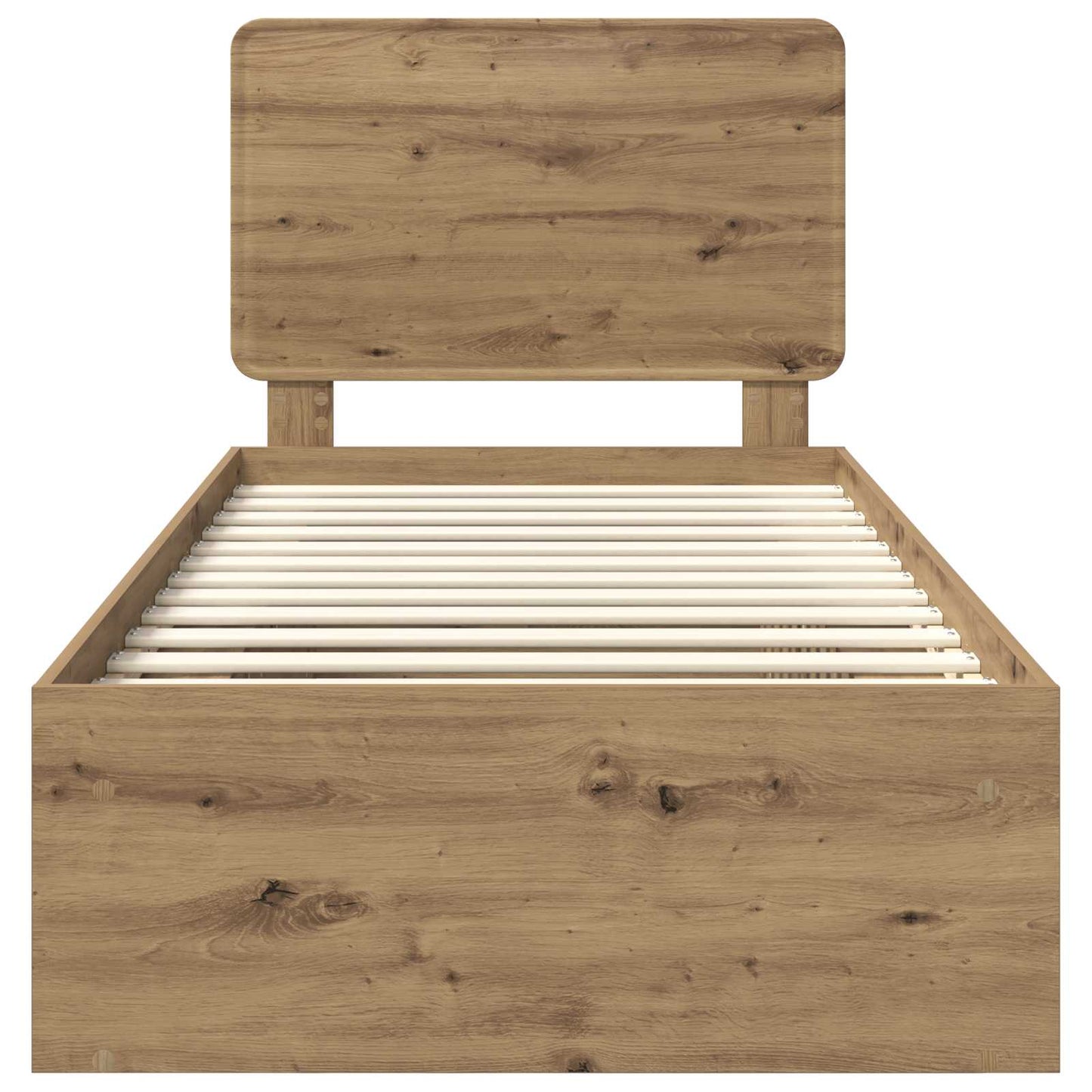 Struttura del letto con testiera Rovere Artigianale 75 x 190 cm | homemem39