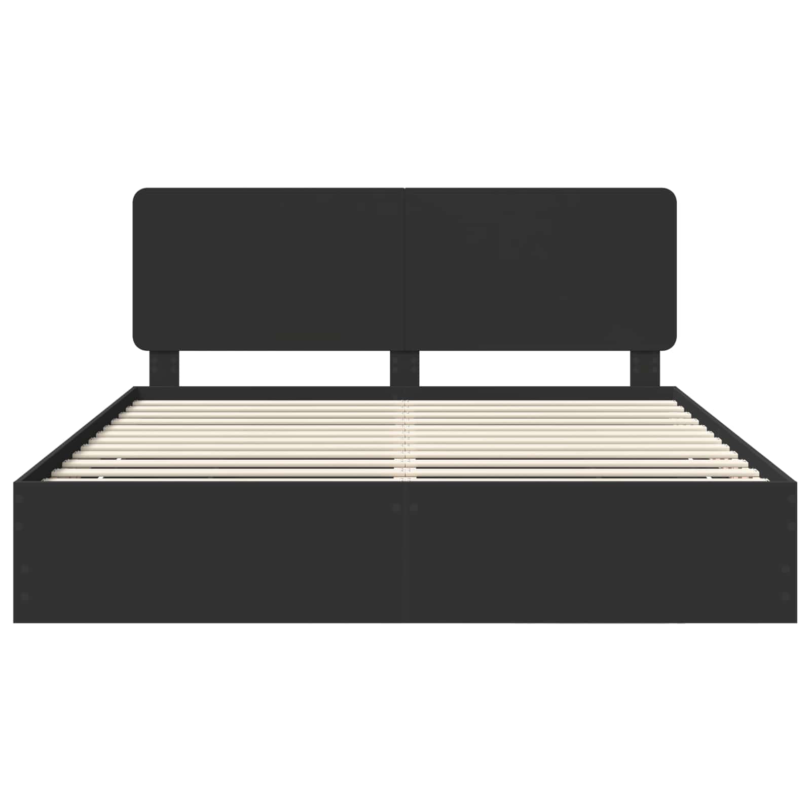 Struttura del letto Nero 200 x 200 cm Legno Ingegnerizzato | homemem39