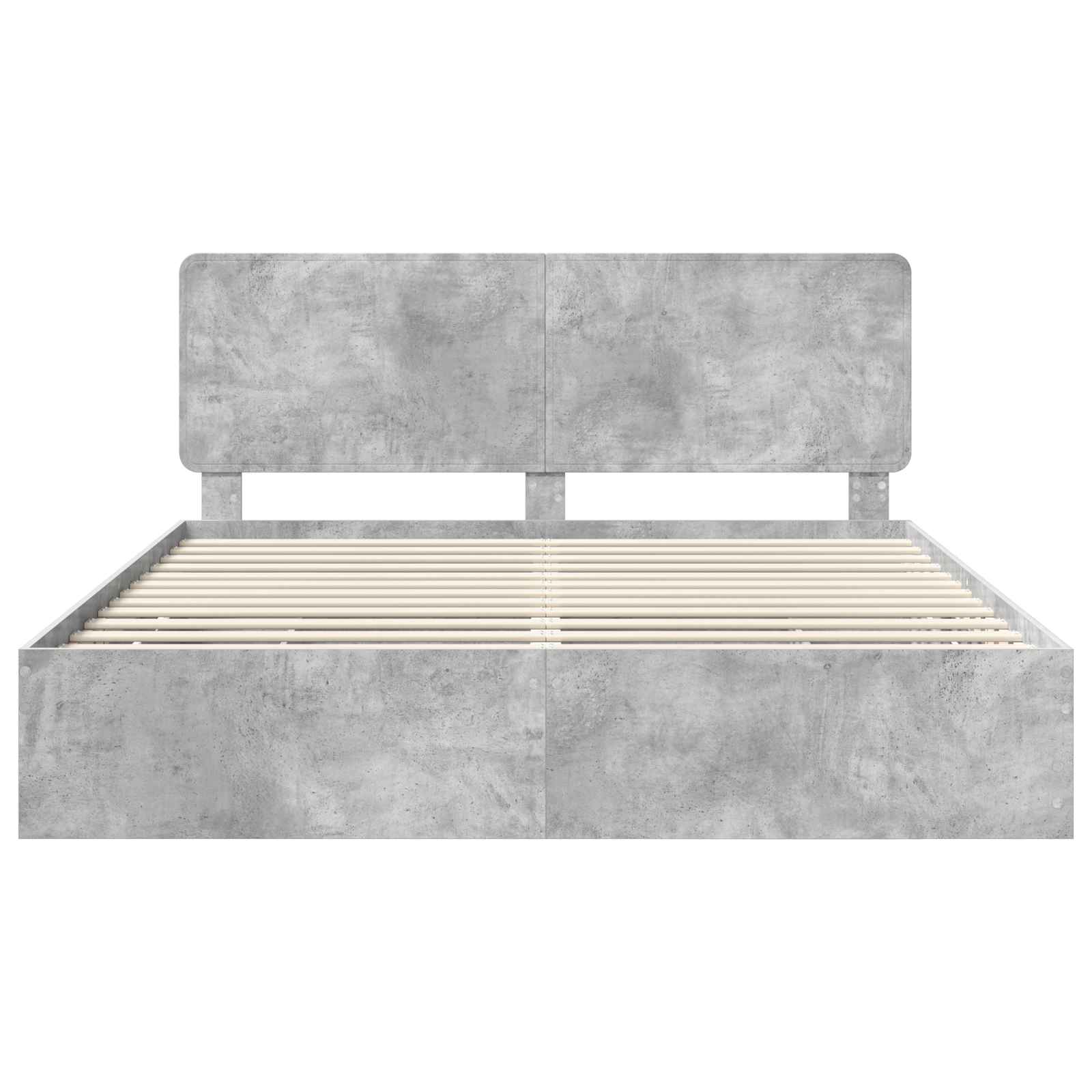Struttura del letto con cassetto Grigio cemento 200 x 200 cm | homemem39