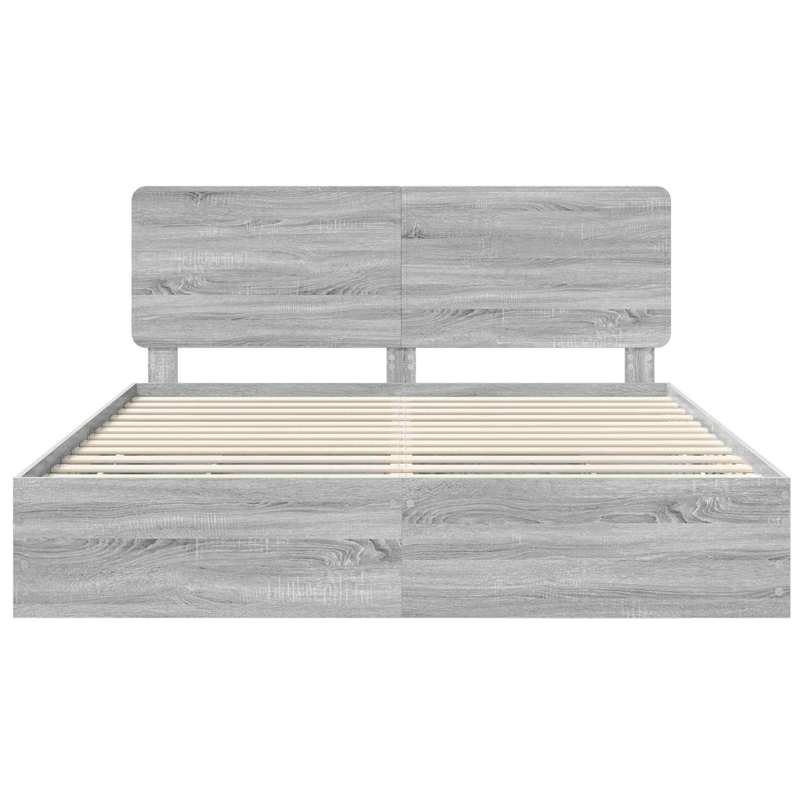 Struttura del letto con cassetto Grigio Sonoma 200 x 200 cm | homemem39