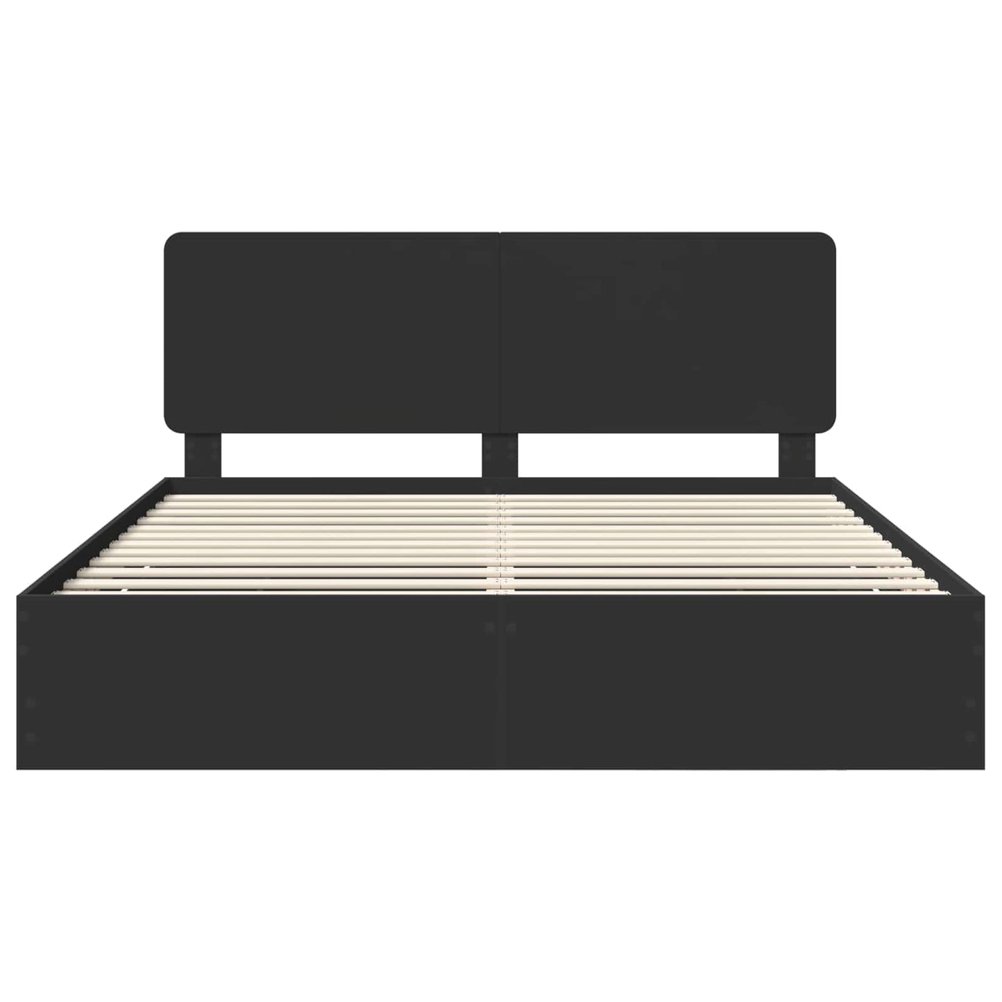 Struttura del letto Nero 180 x 200 cm Legno Ingegnerizzato | homemem39