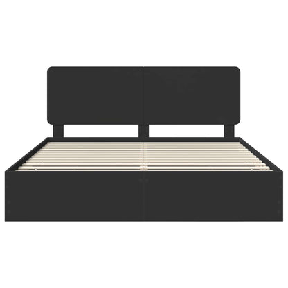 Struttura del letto Nero 180 x 200 cm Legno Ingegnerizzato | homemem39